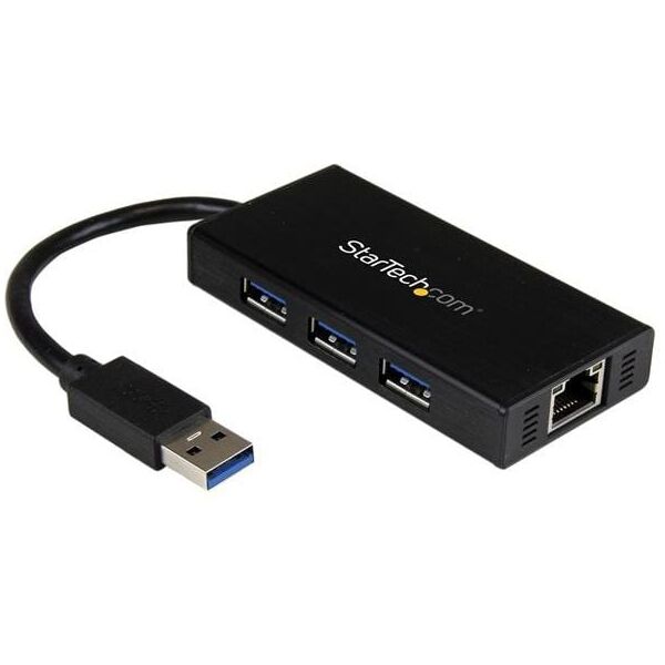 HUB USB StarTech 1x RJ-45  + 3x USB-A 3.0 (ST3300GU3B)