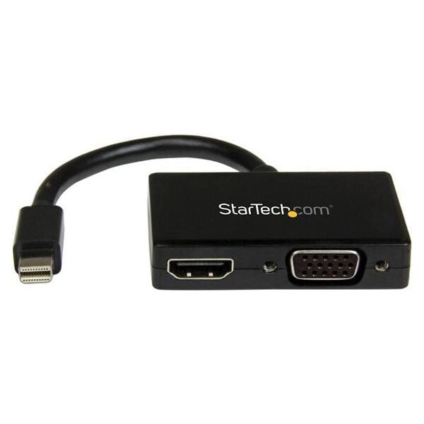 Adapter AV StarTech DisplayPort Mini - HDMI - D-Sub (VGA) czarny (MDP2HDVGA)
