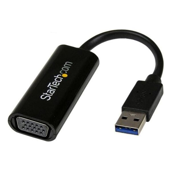 Adapter USB StarTech USB - VGA Czarny  (USB32VGAES)