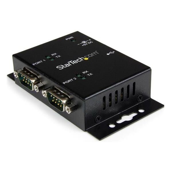 Adapter USB StarTech USB - RS-232 x2 Czarny  (ICUSB2322I)