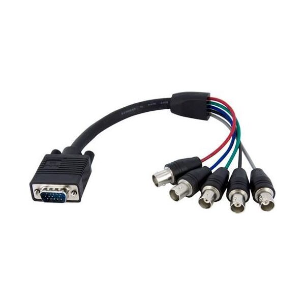 Kabel StarTech D-Sub (VGA) - BNC x5 0.3m czarny (VGABNCMF1)