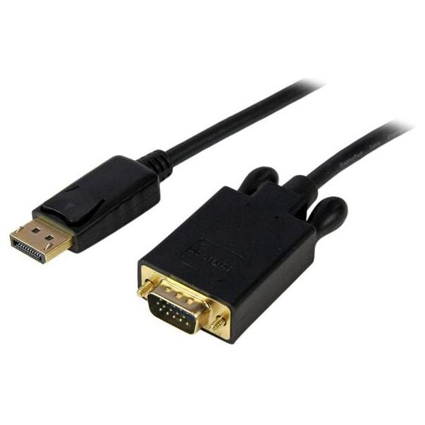 Kabel StarTech DisplayPort - D-Sub (VGA) 1.8m czarny (DP2VGAMM6B)
