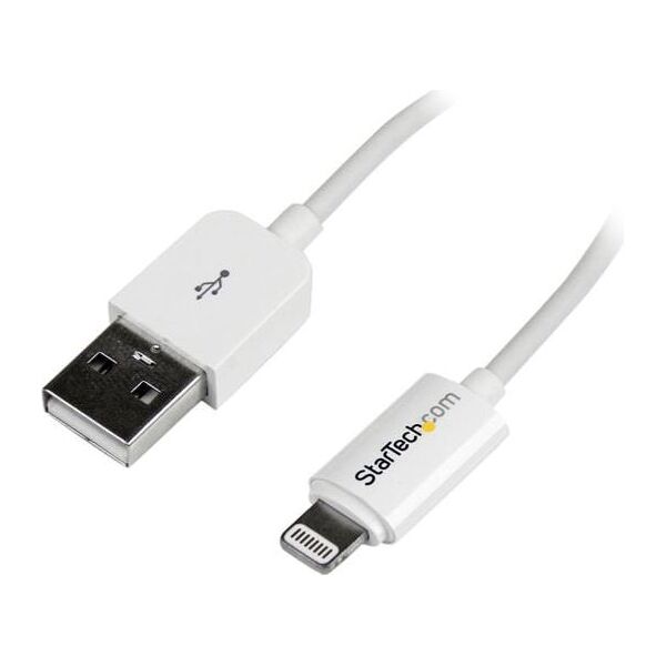 Kabel USB StarTech USB-A - Lightning 3 m Biały (USBLT3MW)