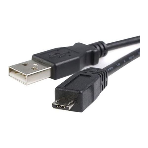 Kabel USB StarTech USB-A - microUSB 0.5 m Czarny (UUSBHAUB50CM)