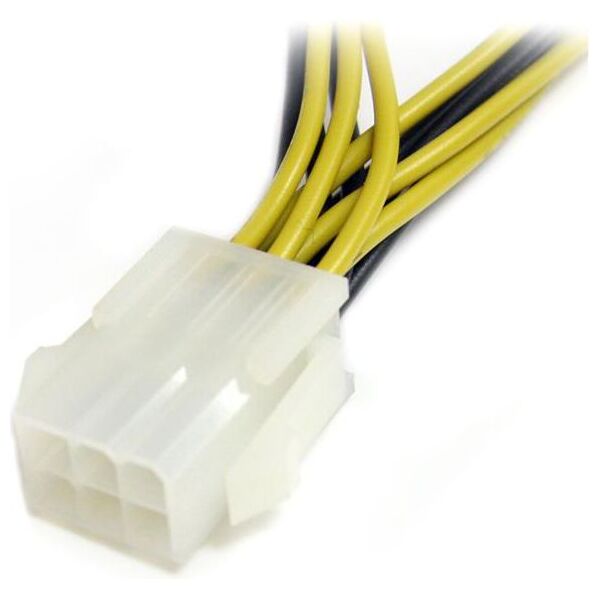 StarTech PCIe 6-pin - PCIe 6-pin x2, 0.15m, Żółty (PCIEXSPLIT6)