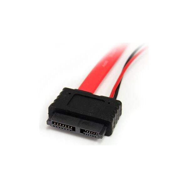StarTech SATA - SATA Slimline + Molex, 0.3m, Czerwony (SLSATAF12)