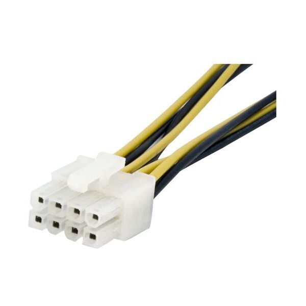 StarTech Molex - ATX/EPS 8-pin, 0.15m, Żółty (EPS48ADAP)
