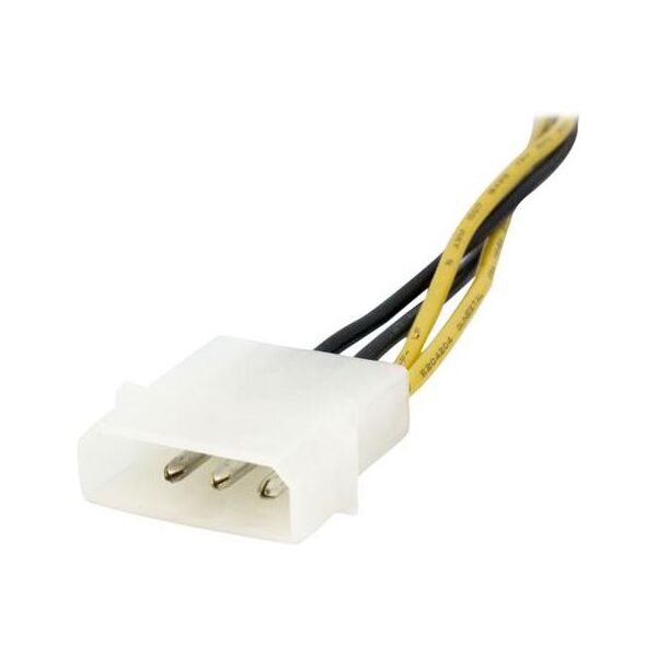 StarTech Molex - ATX/EPS 8-pin, 0.15m, Żółty (EPS48ADAP)