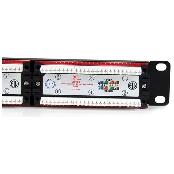 StarTech Patch panel 19" 1U 24x RJ-45 Cat.6 (C6PANEL24)