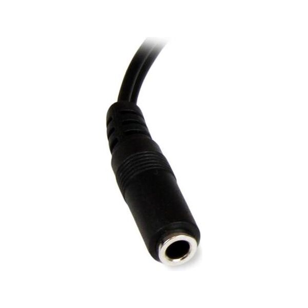 Kabel StarTech Jack 3.5mm - RCA (Cinch) x2 0.15m czarny (MUFMRCA)