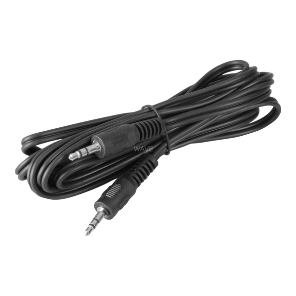 Kabel Goobay Jack 3.5mm - Jack 3.5mm 1.5m czarny (51659)