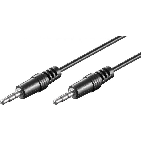 Kabel Goobay Jack 3.5mm - Jack 3.5mm 1.5m czarny (51659)