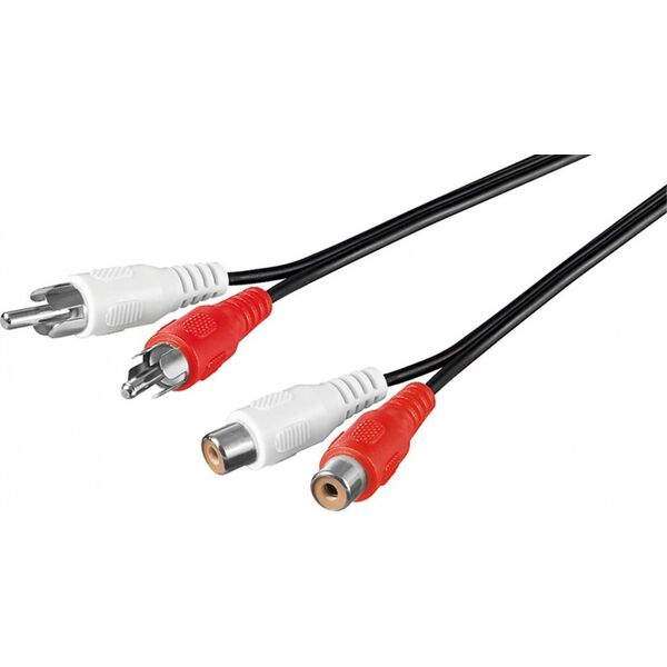 Kabel Goobay RCA (Cinch) x2 - RCA (Cinch) x2 10m czarny (50437)