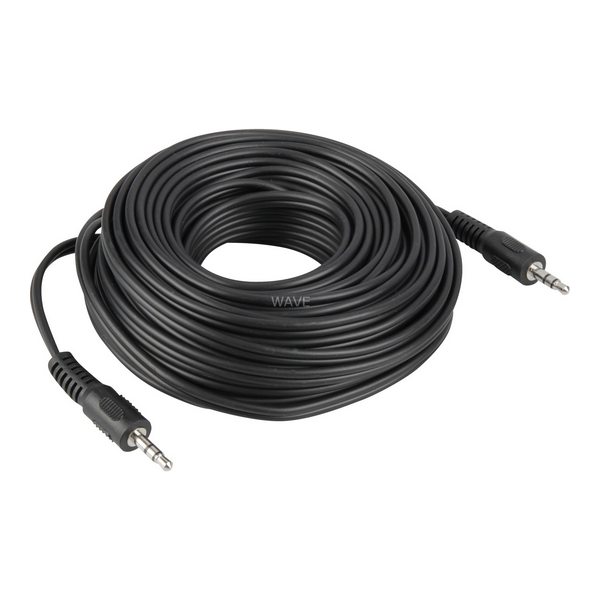 Kabel Goobay Jack 3.5mm - Jack 3.5mm 10m czarny (50931)