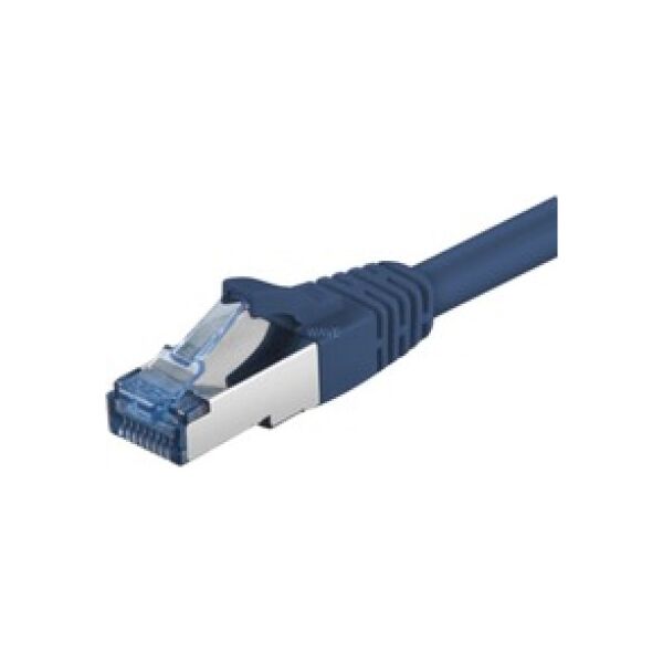 Goobay CAT 6a Patchcord S/FTP Niebieski 0.5M (93656)