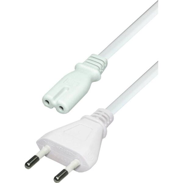 Kabel zasilający Goobay goobay - kabel zasilający euro 2 pin - biały - 3 m - 93987