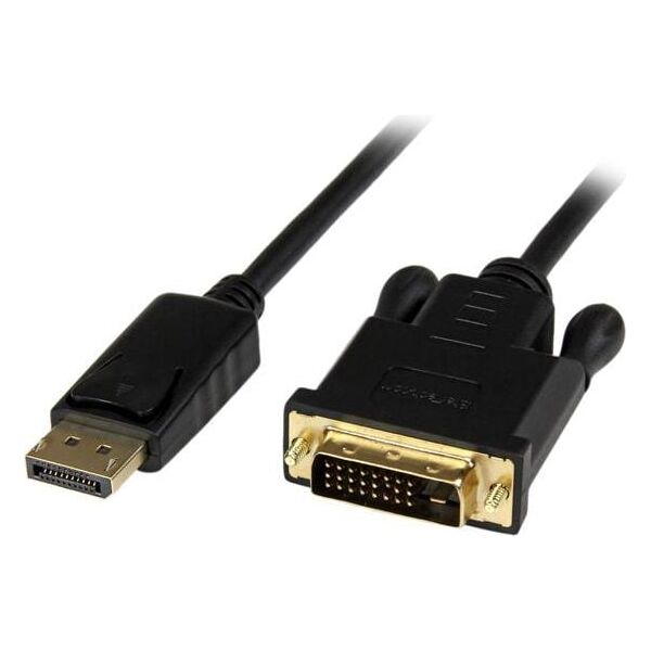 Kabel StarTech DisplayPort - DVI-D 0.9m czarny (DP2DVIMM3BS)
