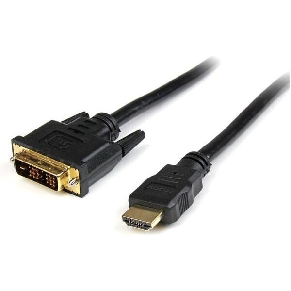 Kabel StarTech HDMI - DVI-D 0.5m czarny (HDDVIMM50CM)