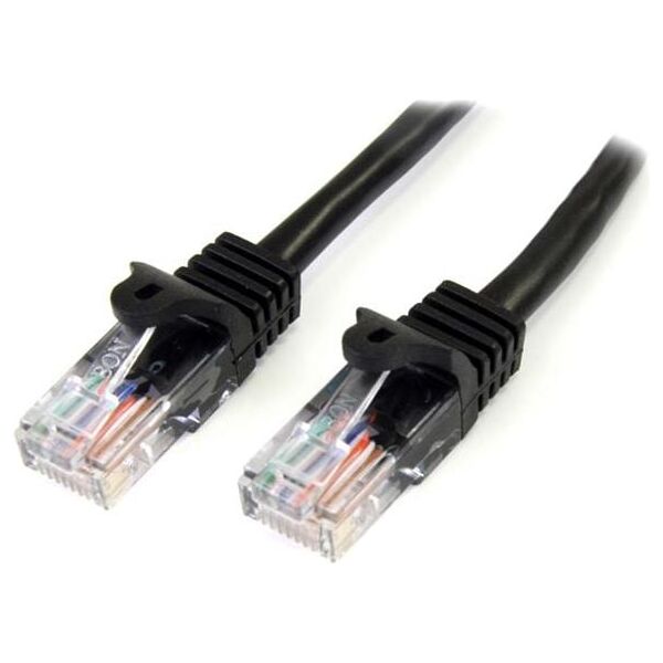 StarTech CAT 5E Czarny Patchcord 2M (45PAT2MBK)