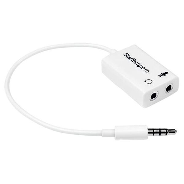 Adapter AV StarTech Jack 3.5mm - Jack 3.5mm x2 biały (MUYHSMFFADW)