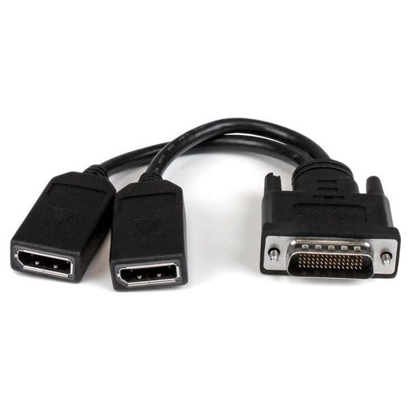 Kabel StarTech DMS-59 - DisplayPort x2 0.2m czarny (DMSDPDP1)