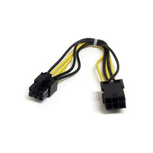 StarTech PCIe 6-pin - PCIe 6-pin, 0.2m, Żółty (PCIEPOWEXT)