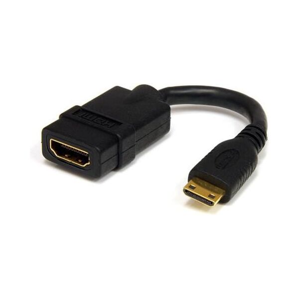 Adapter AV StarTech HDMI Mini - HDMI czarny (HDACFM5IN)