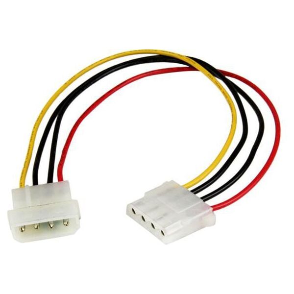 StarTech Molex - Molex, 0.3m, Wielokolorowy (LP4POWEXT12)
