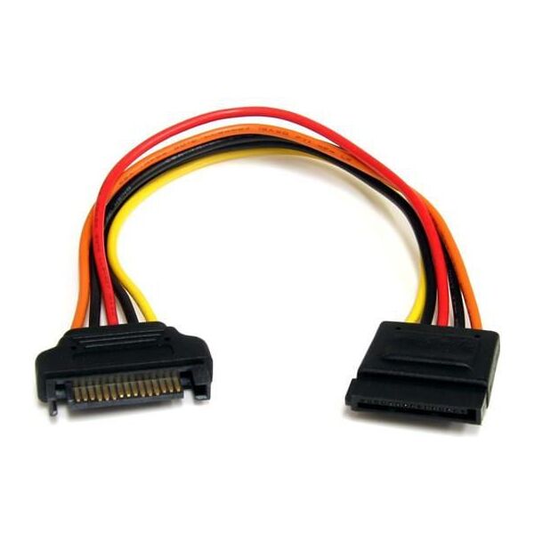StarTech SATA 15-pin - SATA 15-pin, 0.2m, Wielokolorowy (SATAPOWEXT8)