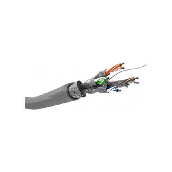Goobay goobay Patchkabel RJ45 Cat.6 S/FTP LC, Kabel grau, 100 Meter - 93954