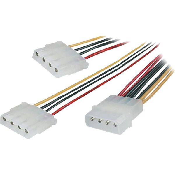 Goobay Molex - Molex x2, 0.2m, Wielokolorowy (50684)