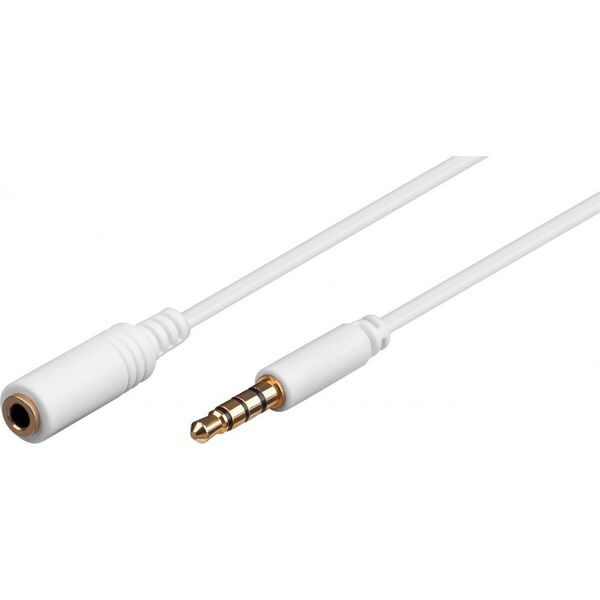 Kabel Goobay Jack 3.5mm - Jack 3.5mm 2m biały (62362)
