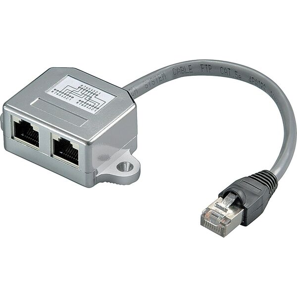 Goobay goobay RJ45 T-Adapter CAT5 + ISDN St->2xBu - 68909