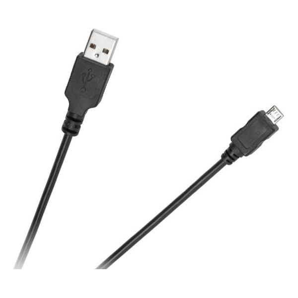 Kabel USB Cabletech USB-A - microUSB 1.8 m Czarny (KPO3962-1,8)