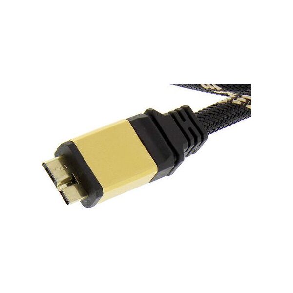 Kabel USB Roline USB-A - 2 m Czarny Złoty (11.02.8879)