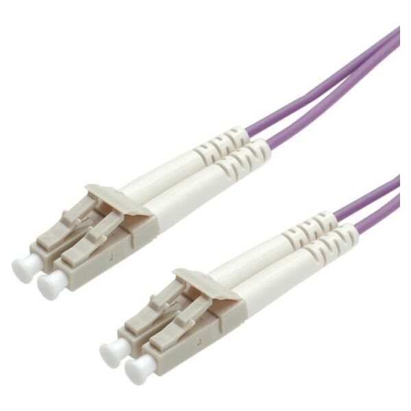 Roline Patchcord światłowodowy, 50/125um, LC-LC, OM4, 3m, fioletow (21.15.8753)