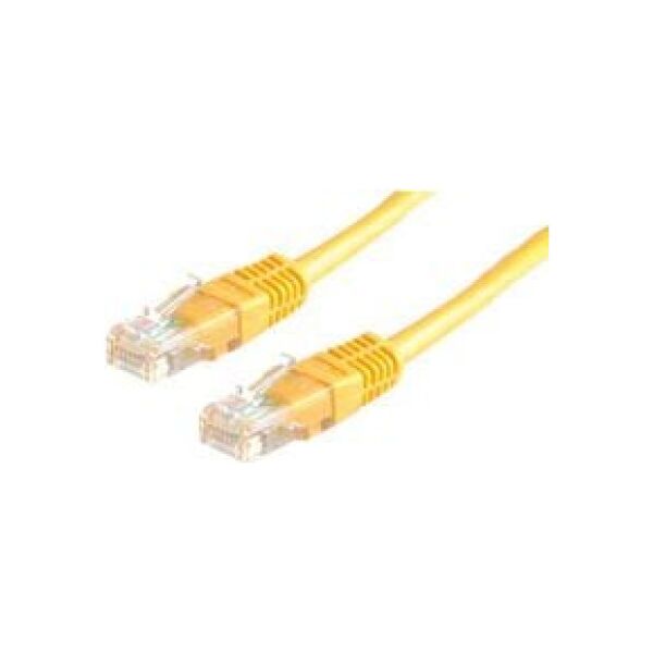 Roline PatchCord, UTP, Cat5e, 1m, żółty (21.15.0532)