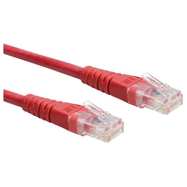 Roline PatchCord, UTP, Cat6, 0.5m, czerwony (21.15.1521)