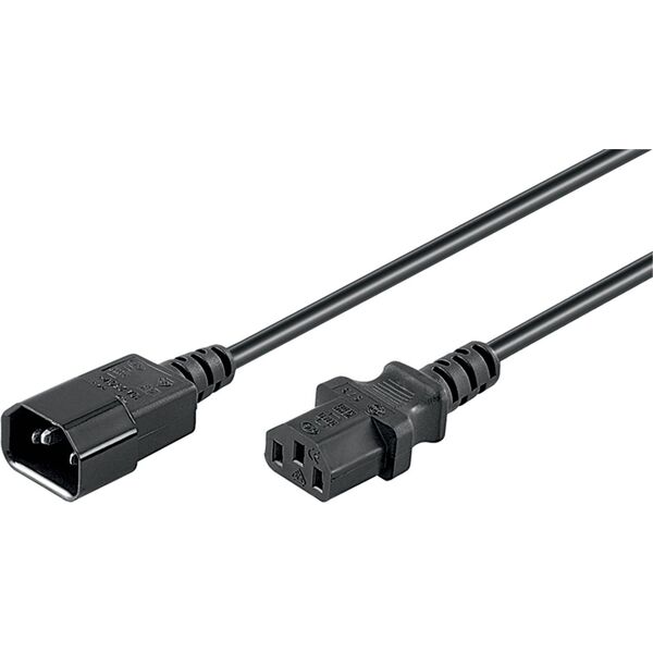 Kabel zasilający Goobay przedłużacz do komputera stacjonarnego, 0.5 m (95124)
