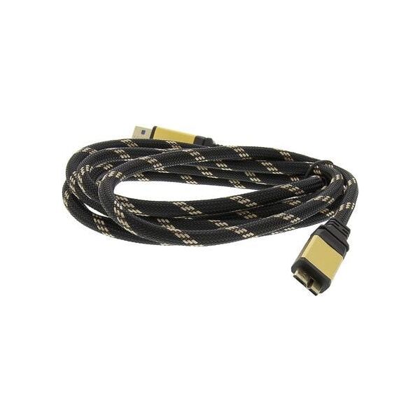 Kabel USB Roline USB-A - 2 m Czarny Złoty (11.02.8879)