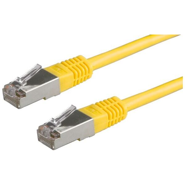 Roline PatchCord, S/FTP, Cat5e, 1m, żółty (21.15.0332)
