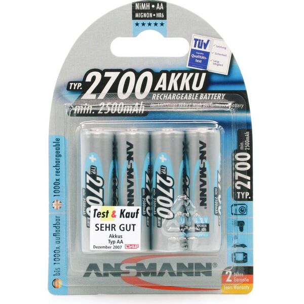 Ansmann Akumulator AA / R6 2700mAh 4 szt.