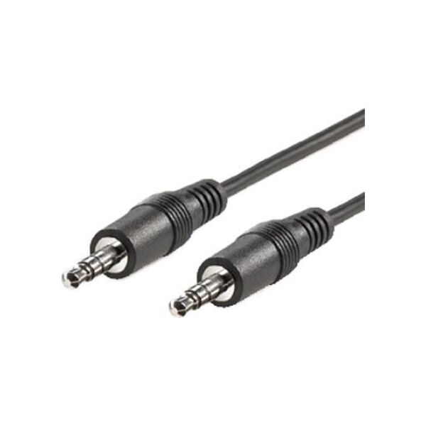 Kabel Roline Jack 3.5mm - Jack 3.5mm 0.2m czarny (11.09.4500)
