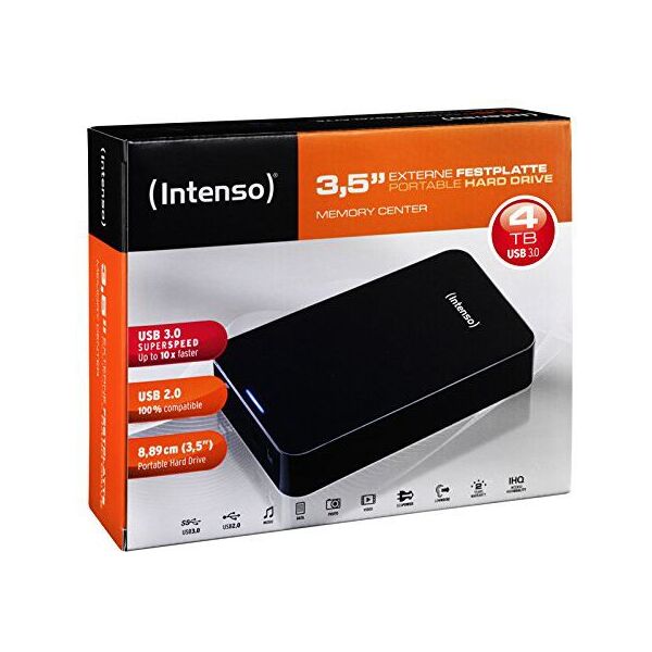 Dysk zewnętrzny HDD Intenso Memory Center 4TB Czarny (6031512)