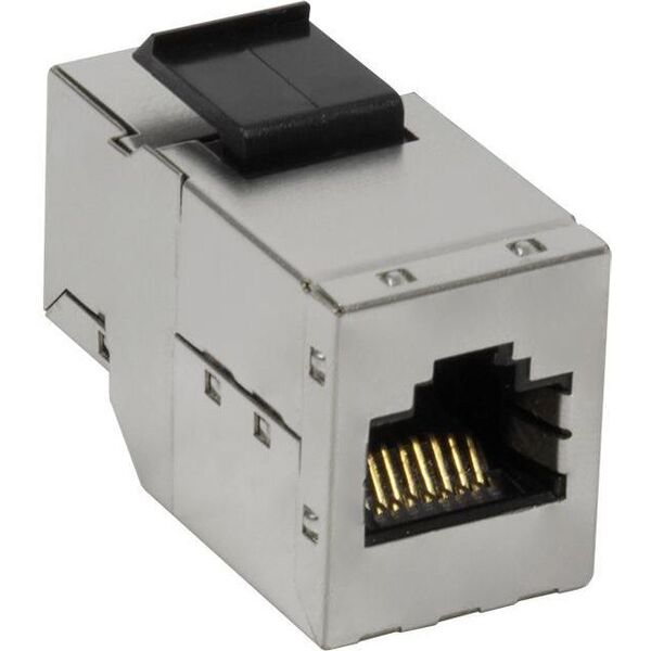LogiLink Przejściówka Keystone 2 x RJ45 Cat.6A, STP, snap-in mounting (NK4010)