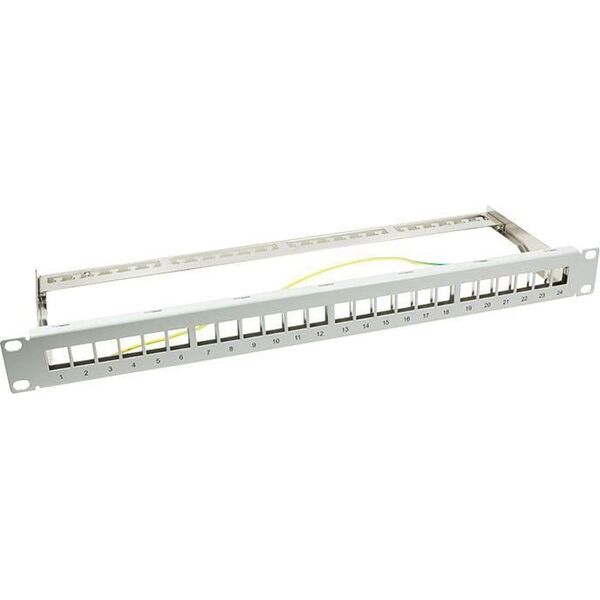 LogiLink Patch panel 19" 1U 24x slot keystone ekranowany Szary (NK4041)
