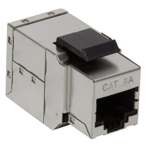 LogiLink Przejściówka Keystone 2 x RJ45 Cat.6A, STP, snap-in mounting (NK4010)