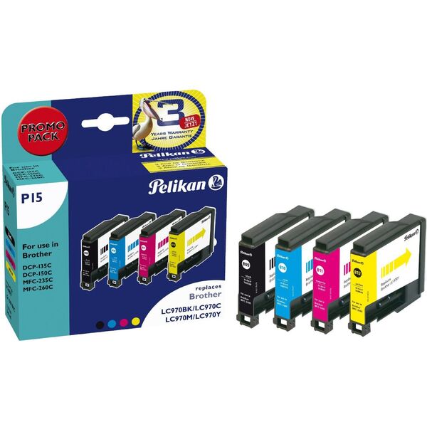 Tusz Pelikan P15 (LC970) Multipack