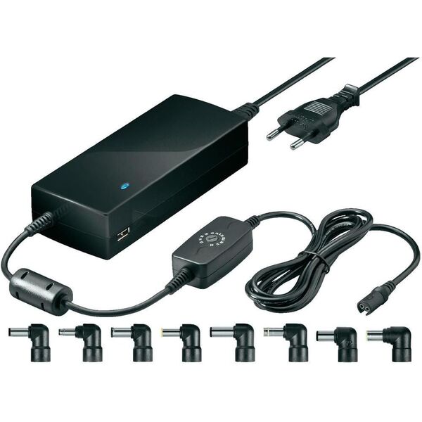 Zasilacz do laptopa Goobay 81 W, Wiele wtyczek, 4 A, 22 V (55001)