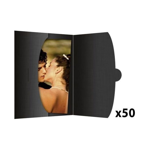 Daiber Koperta ochronna na zdjęcia 15x20 czarna, 50 sztuk (09018)